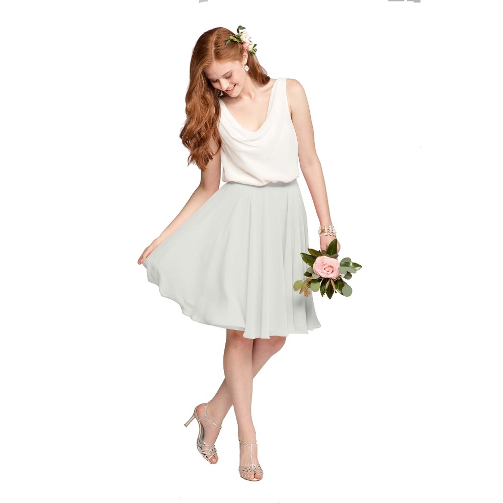 Knee Length Chiffon Skirt by Love Tanya